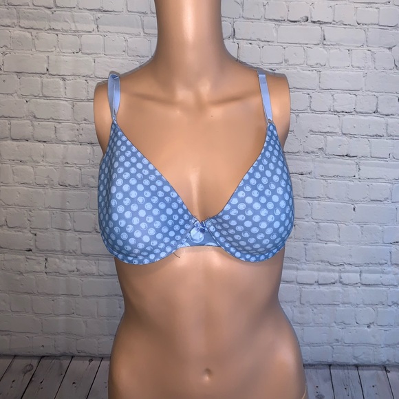 Maidenform Other - Maidenform Blue Polka Dot Bra size 36C